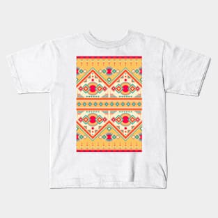 Ethnic , Geometric , Multicolor Kids T-Shirt